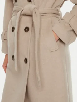 ACCESS FASHION Płaszcz przejściowy 44-9001-119 Beżowy Relaxed Fit