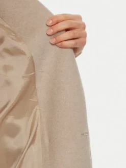 ACCESS FASHION Płaszcz przejściowy 44-9001-119 Beżowy Relaxed Fit