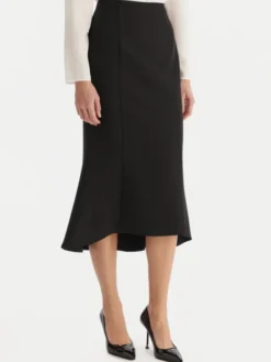 ACCESS FASHION Spódnica midi 54-6027-168 Czarny Regular Fit