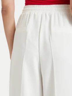 ACCESS FASHION Spodnie materiałowe 63-5101-183 Biały Regular Fit