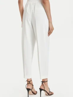 ACCESS FASHION Spodnie materiałowe 63-5101-183 Biały Regular Fit