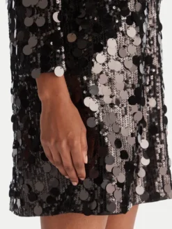 ACCESS FASHION Sukienka koktajlowa 54-3014-406 Czarny Regular Fit