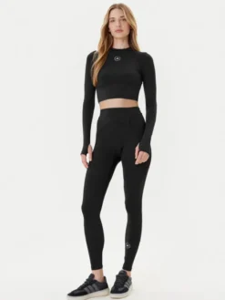adidas by Stella McCartney Koszulka techniczna Training JW4566 Czarny Slim Fit