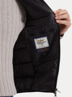 Aeronautica Militare Kamizelka 262AB3073UCT04358 Czarny Regular Fit