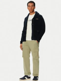 Aeronautica Militare Kardigan 262MA1674UL00955 Granatowy Regular Fit