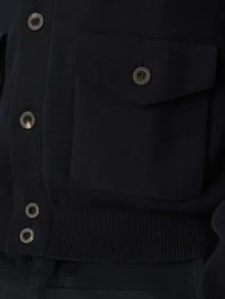 Aeronautica Militare Kardigan 262MA1663UL00950 Granatowy Regular Fit