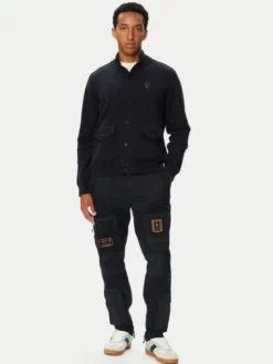 Aeronautica Militare Kardigan 262MA1663UL00950 Granatowy Regular Fit