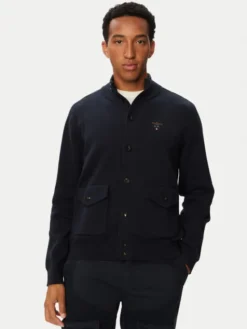 Aeronautica Militare Kardigan 262MA1663UL00950 Granatowy Regular Fit