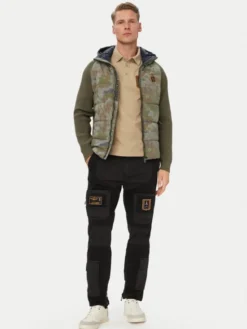 Aeronautica Militare Kurtka przejściowa 262AM1389UCL00006 Khaki Regular Fit