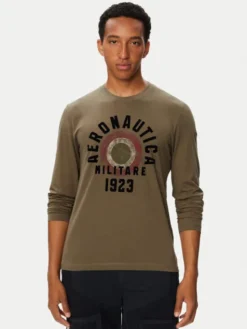 Aeronautica Militare Longsleeve 262TS2570UJ00641 Khaki Regular Fit
