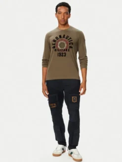 Aeronautica Militare Longsleeve 262TS2570UJ00641 Khaki Regular Fit