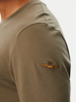 Aeronautica Militare Longsleeve 262TS2570UJ00641 Khaki Regular Fit