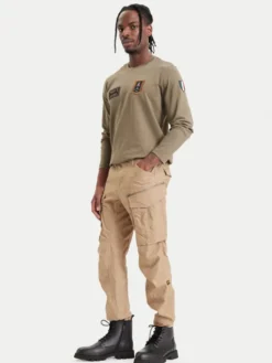 Aeronautica Militare Longsleeve 262TS2568UJ00703 Khaki Regular Fit