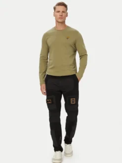 Aeronautica Militare Longsleeve 262TS2390UJ00372 Zielony Regular Fit