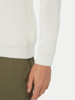Aeronautica Militare Sweter 262MA1571UL00409 Biały Regular Fit
