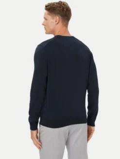 Aeronautica Militare Sweter 262MA1631UL00506 Granatowy Regular Fit