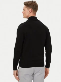 Aeronautica Militare Sweter 262MA1670UL00506 Czarny Regular Fit