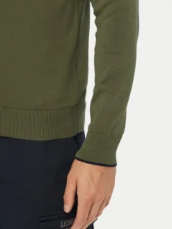 Aeronautica Militare Sweter 262MA1670UL00506 Khaki Regular Fit