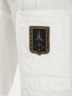 Aeronautica Militare Szorty materiałowe 261BE0041UCT01122 Biały Regular Fit