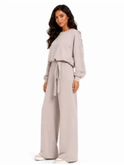 Agatha Studio Dres A26SS-KA-K26 Beżowy Oversize