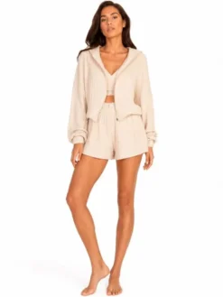 Agatha Studio Komplet sweter i spodnie materiałowe A26SS-KE-K07 Beżowy Classic Fit