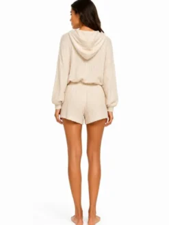 Agatha Studio Komplet sweter i spodnie materiałowe A26SS-KE-K07 Beżowy Classic Fit