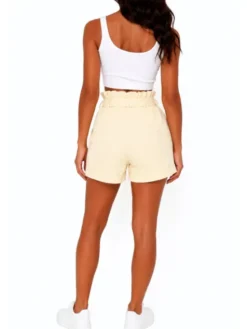 Agatha Studio Szorty materiałowe A26LS-WS-K01 Żółty Regular Fit