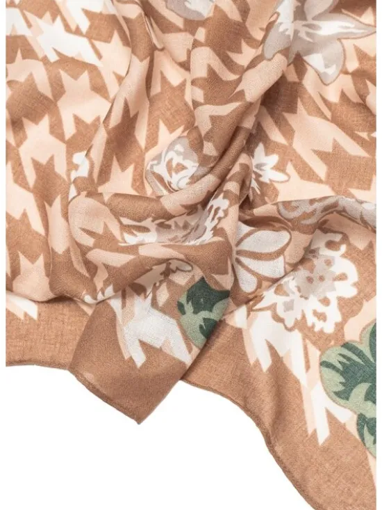 ALLORA BE UNIQUE Szal 100% viscose Beżowy
