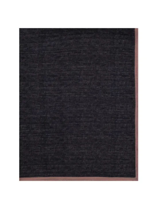 ALLORA BE UNIQUE Szal wool silk Granatowy