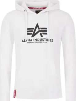 Alpha Industries Bluza Basic Hoody 178312 Biały Regular Fit