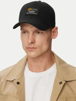 Alpha Industries Czapka z daszkiem Crew Camp 128934 Czarny
