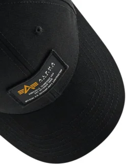 Alpha Industries Czapka z daszkiem Crew Camp 128934 Czarny