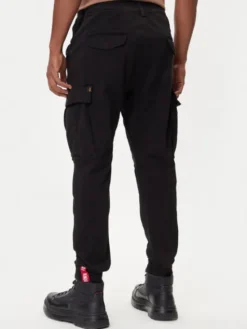 Alpha Industries Joggery Airman 188201 Czarny Tapered Fit