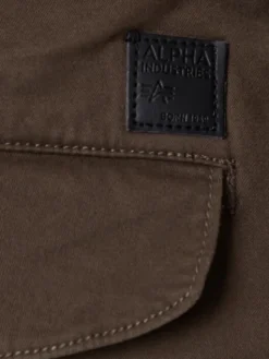 Alpha Industries Joggery Airman 188201 Zielony Tapered Fit