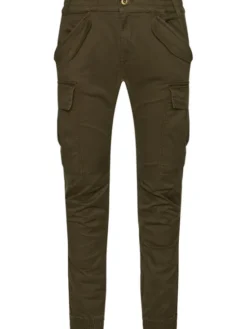 Alpha Industries Joggery Airman 188201 Zielony Tapered Fit