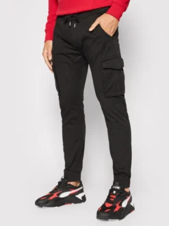 Alpha Industries Joggery Twill 116202 Czarny Regular Fit