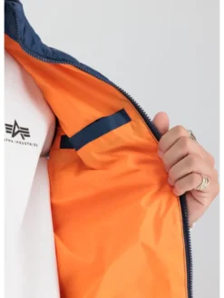 Alpha Industries Kamizelka AI.138122-697-XXL Granatowy Slim Fit