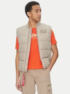 Alpha Industries Kamizelka 118109 Beżowy Regular Fit