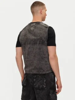 Alpha Industries Kamizelka Canvas Acid Vest 156140 Czarny Regular Fit
