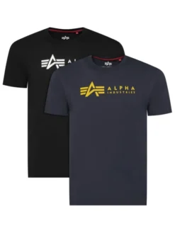 Alpha Industries Komplet t-shirtów Alpha Label 118534 Kolorowy Regular Fit