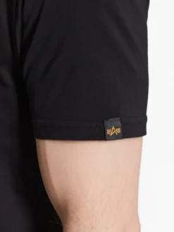 Alpha Industries Komplet t-shirtów Alpha Label 118534 Czarny Regular Fit