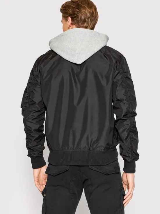 Alpha Industries Kurtka bomber MA-1 196108 Czarny Regular Fit