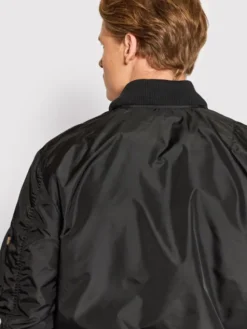 Alpha Industries Kurtka bomber MA-1 196108 Czarny Regular Fit