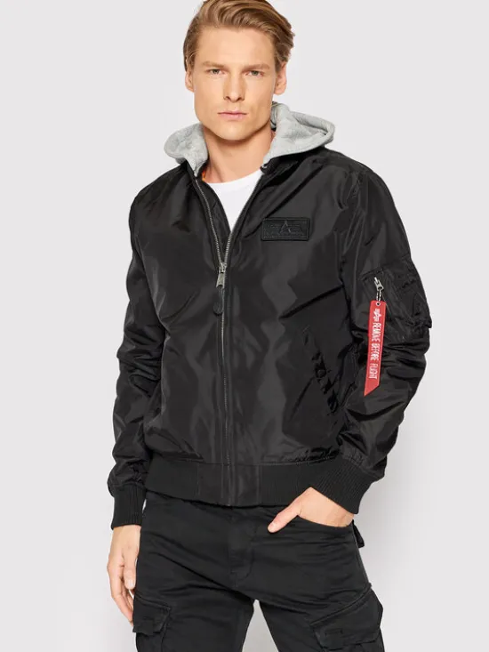 Alpha Industries Kurtka bomber MA-1 196108 Czarny Regular Fit
