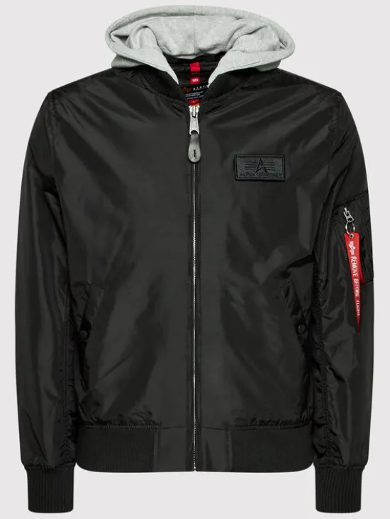 Alpha Industries Kurtka bomber MA-1 196108 Czarny Regular Fit