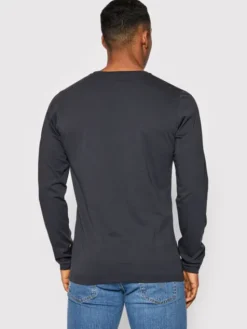 Alpha Industries Longsleeve Basic 100510 Granatowy Regular Fit