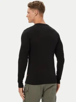 Alpha Industries Longsleeve Basic Small Logo 198517 Czarny Regular Fit