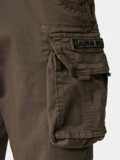 Alpha Industries Szorty materiałowe Crew 176203 Szary Slim Fit