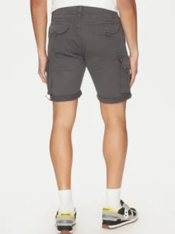 Alpha Industries Szorty materiałowe Crew 176203 Szary Slim Fit