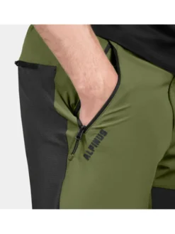Alpinus Spodnie outdoor Dekan Zielony Regular Fit